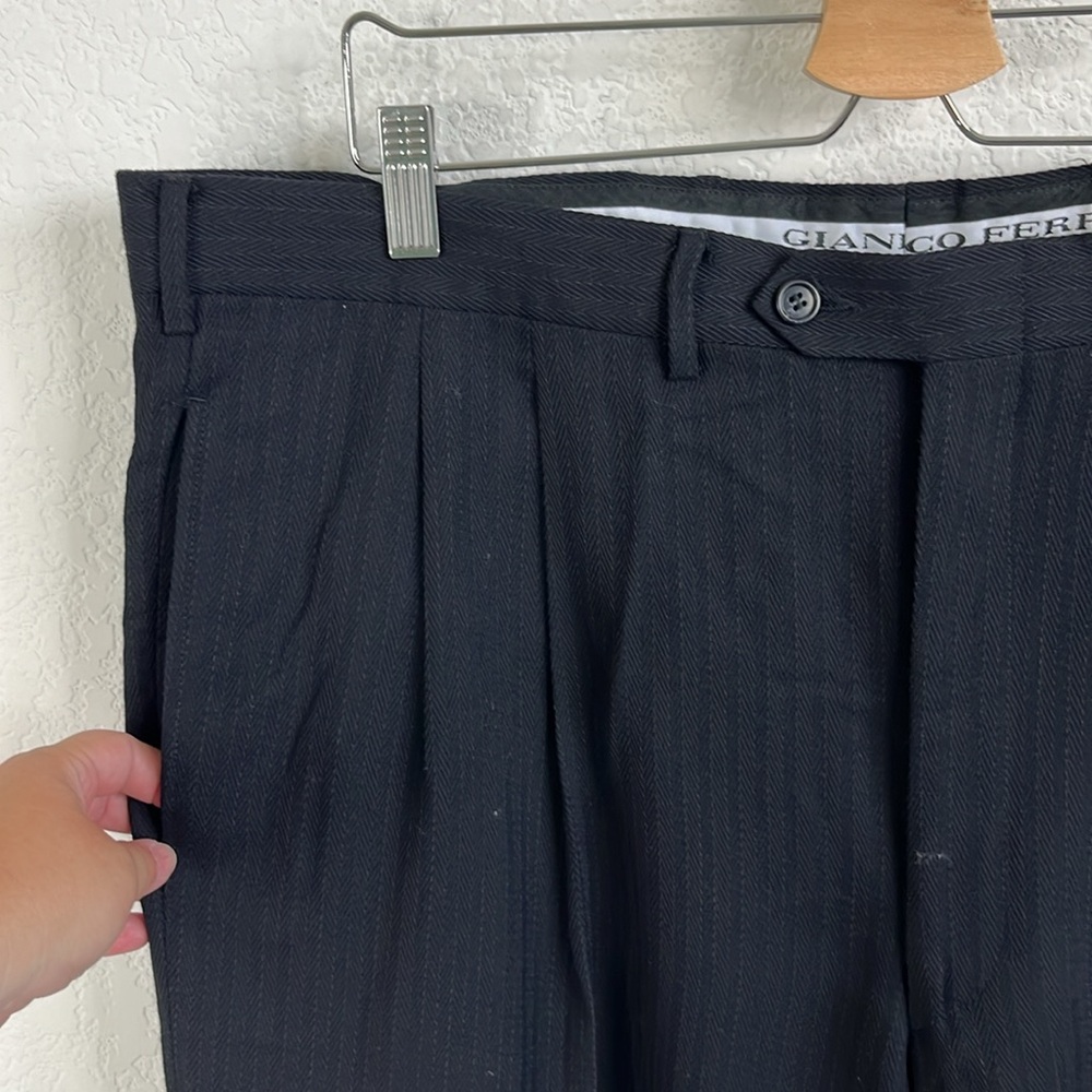 Gianfranco Ferre Textured Striped Double Breasted Suit - Picture 8 of 13